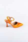 Party-Schuhe Satin Orange AB1086