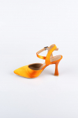 Party-Schuhe Satin Orange AB1086