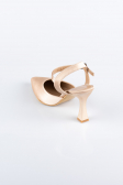 Party-Schuhe Satin Hautfarben AB1086