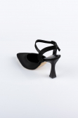 Party-Schuhe Satin Schwarz AB1086
