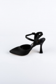 Party-Schuhe Satin Schwarz AB1086
