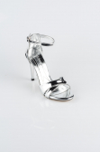 Party-Schuhe Gespiegelt Silber ABA1450