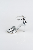 Party-Schuhe Gespiegelt Silber ABA1450