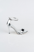 Party-Schuhe Gespiegelt Silber ABA1452