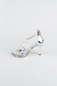 Party-Schuhe Gespiegelt Silber ABA8001