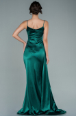 Abendkleid Lang Satin Smaragdgrün ABU2592