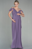 Lavendel Abendkleid Für Schwangere Lang ABU756