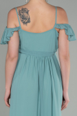 Minzgrün Abendkleid Für Schwangere Lang ABU756
