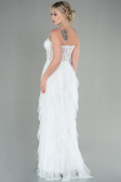 Abendkleid Lang Weiß ABU2822