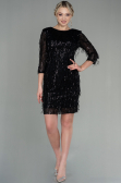 Abendkleid Kurz Schwarz ABK1599
