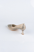 Party-Schuhe Steinbesetzt Gold-Metallic MJ5152