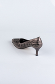 Party-Schuhe Steinbesetzt Platin MJ5152