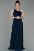 Abendkleid Lang Marineblau ABU2834