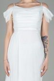 Abendkleid Lang Weiß ABU2835
