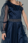 Abendkleid für Kinder Lang Marineblau ABU2453