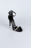 Party-Schuhe Lackleder Schwarz AB702