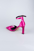 Party-Schuhe Satin Fuchsie AB700