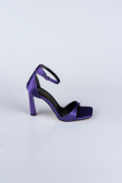 Party-Schuhe Satin Violette AB700