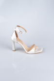 Party-Schuhe Satin Perlmutt AB700