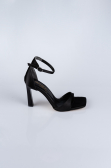 Party-Schuhe Satin Schwarz AB700