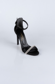Party-Schuhe Satin Schwarz AB702