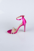 Party-Schuhe Satin Fuchsie ABS1915