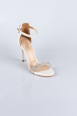 Party-Schuhe Satin Beige ABS1915