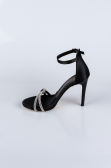 Party-Schuhe Satin Schwarz ABS1915