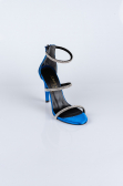 Party-Schuhe Satin Sächsischblau ABS2001