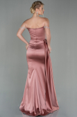 Zwiebelschale Abendkleid Satin Lang ABU2618
