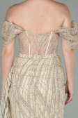 Gold Abendkleid Lang ABU2706