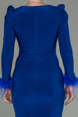 Sächsischblau Abendkleid Lang ABU2804