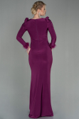 Kirschrot Abendkleid Lang ABU2804