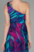 Abendkleid Lang Chiffon Fuchsie ABU2882