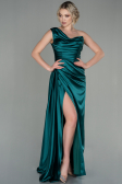 Abschlusskleid Lang Satin Smaragdgrün ABU2173
