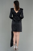 Partykleid Kurz Satin Schwarz ABU2902