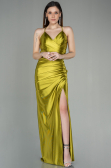 Pistaziengrün Abschlusskleid Satin Lang ABU2800