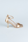 Party-Schuhe Lackleder Gold ABR1108