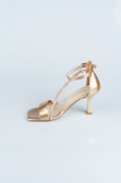 Party-Schuhe Lackleder Gold ABR1108