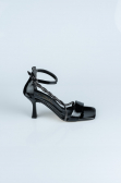 Party-Schuhe Lackleder Schwarz ABR1108