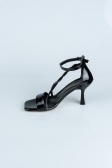 Party-Schuhe Lackleder Schwarz ABR1108