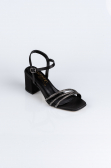 Party-Schuhe Satin Schwarz ABS1104
