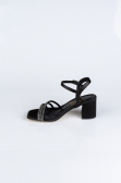 Party-Schuhe Satin Schwarz ABS1104