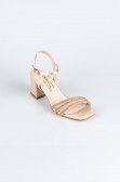 Party-Schuhe Satin Hautfarben ABS1104