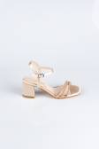 Party-Schuhe Satin Hautfarben ABS1104