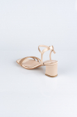 Party-Schuhe Satin Hautfarben ABS1104