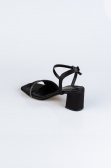 Party-Schuhe Satin Schwarz ABS1107