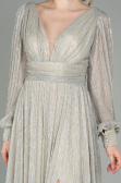Abendkleid Lang Beige ABU2905