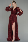 Abendkleid Lang Weinrot ABU2905