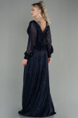 Abendkleid Lang Marineblau ABU2905